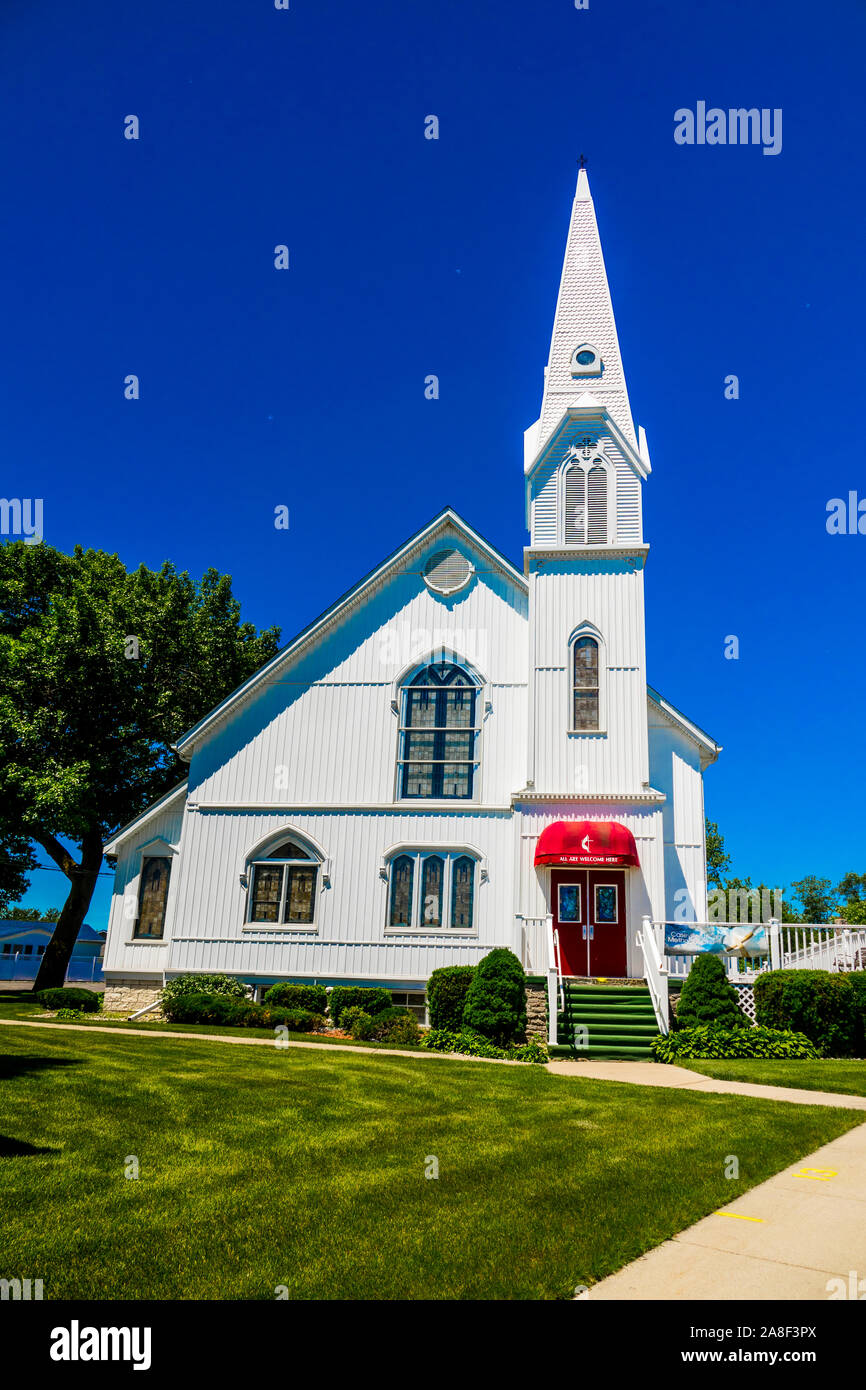 Michigan Caseville Methodist Episcopal Church Banque D'Images