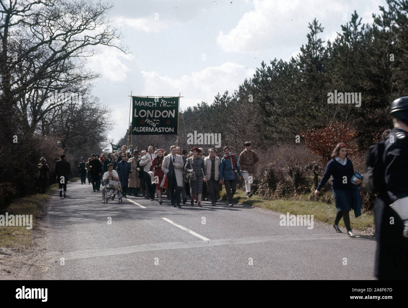 Mars Aldermaston CND Banque D'Images