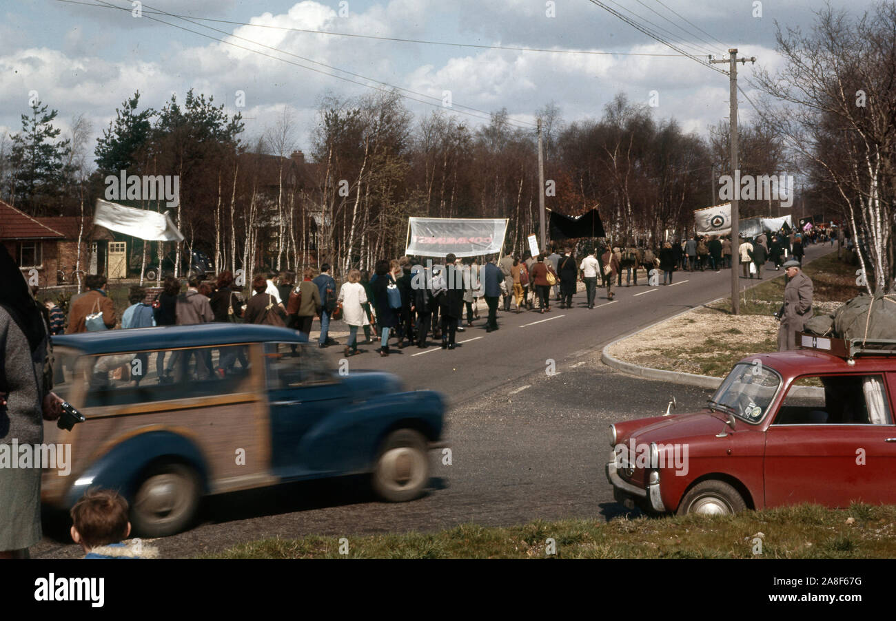Mars Aldermaston CND Banque D'Images