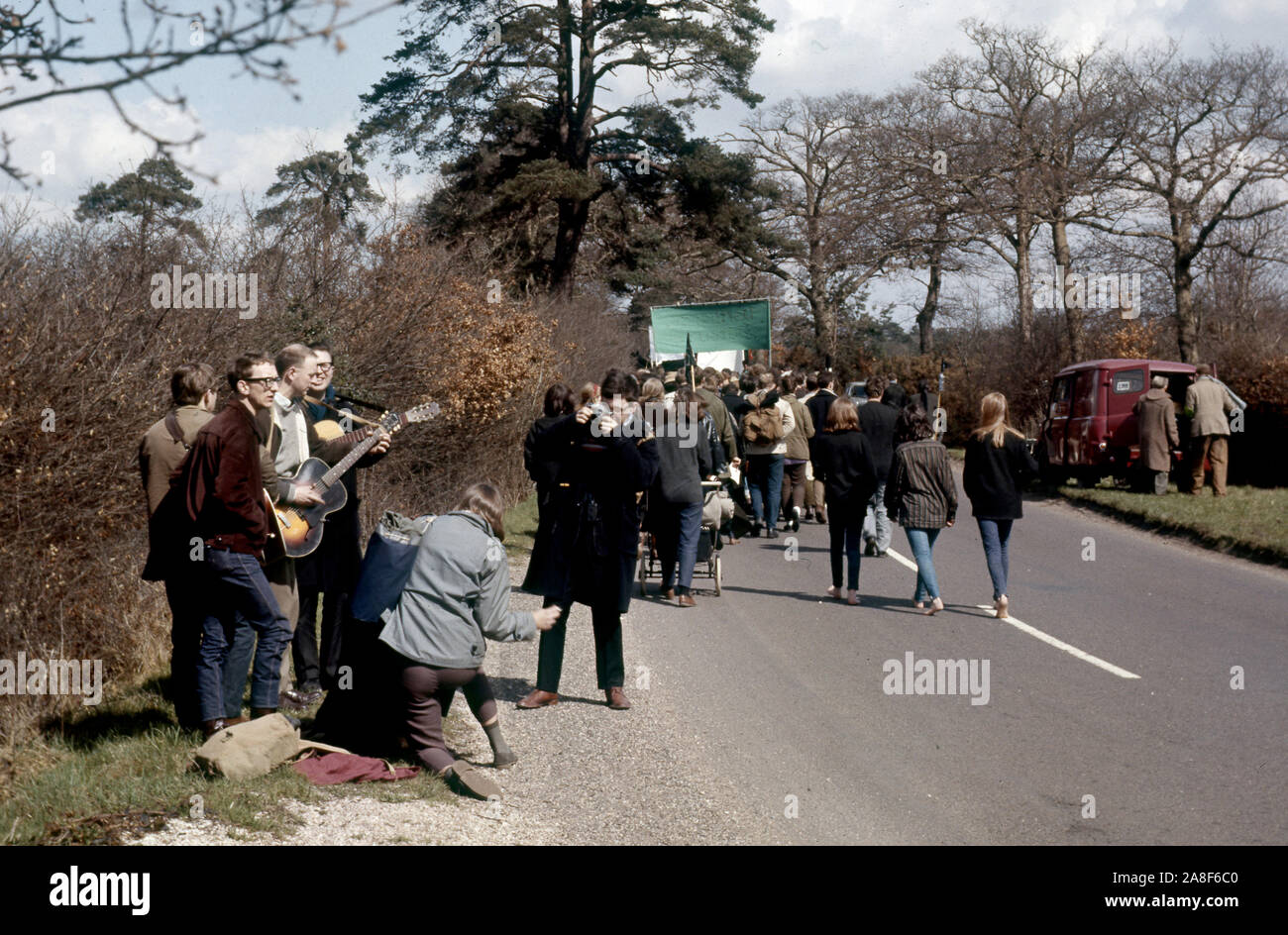 Mars Aldermaston CND Banque D'Images