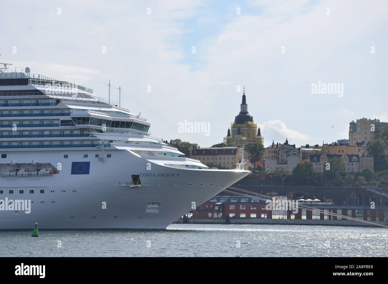 Le Costa Pacifica, le port de Stockholm Banque D'Images