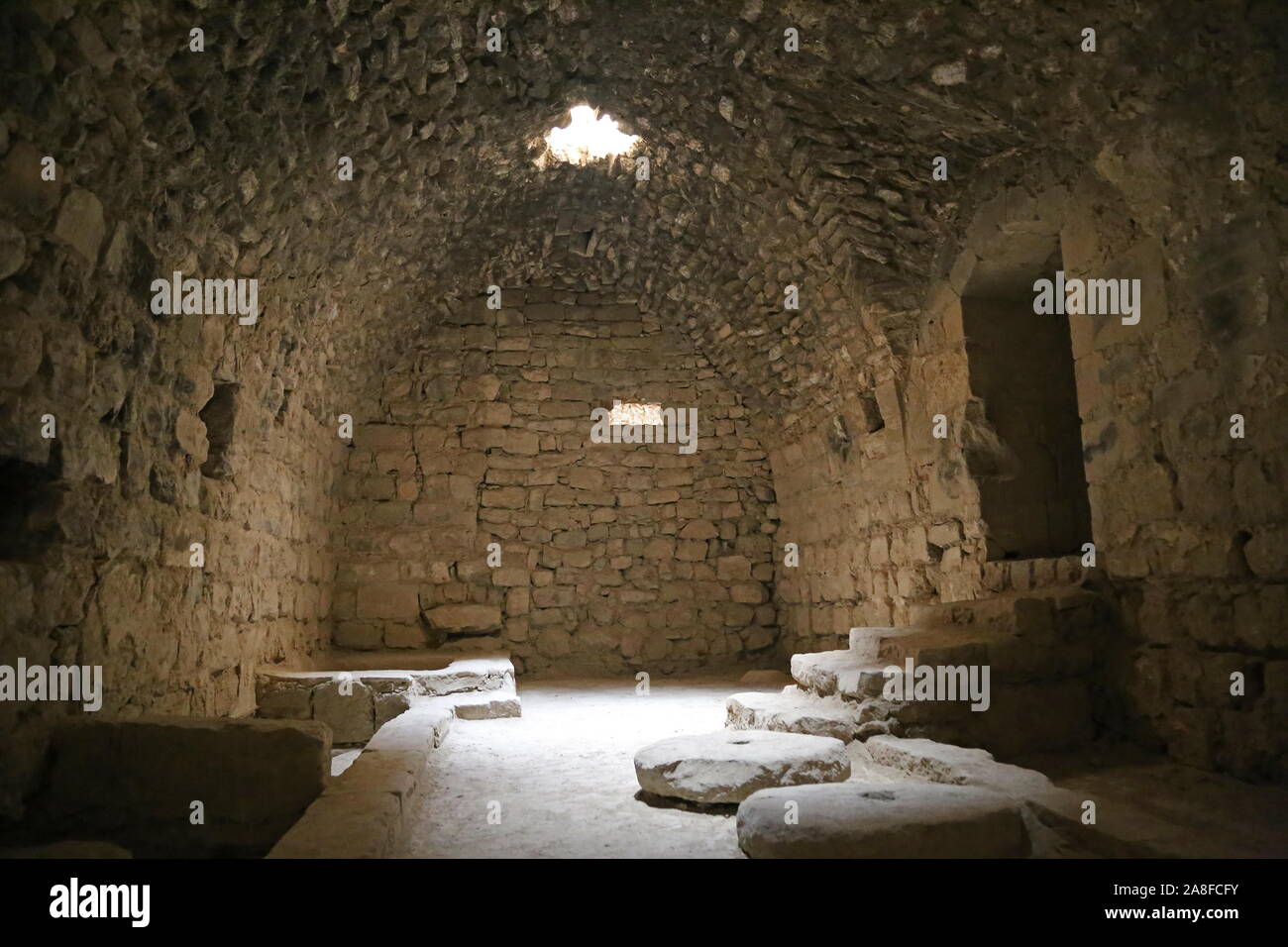 Cuisine, Château de Karak, Al Karak, gouvernorat de Karak, Jordanie, Moyen-Orient Banque D'Images