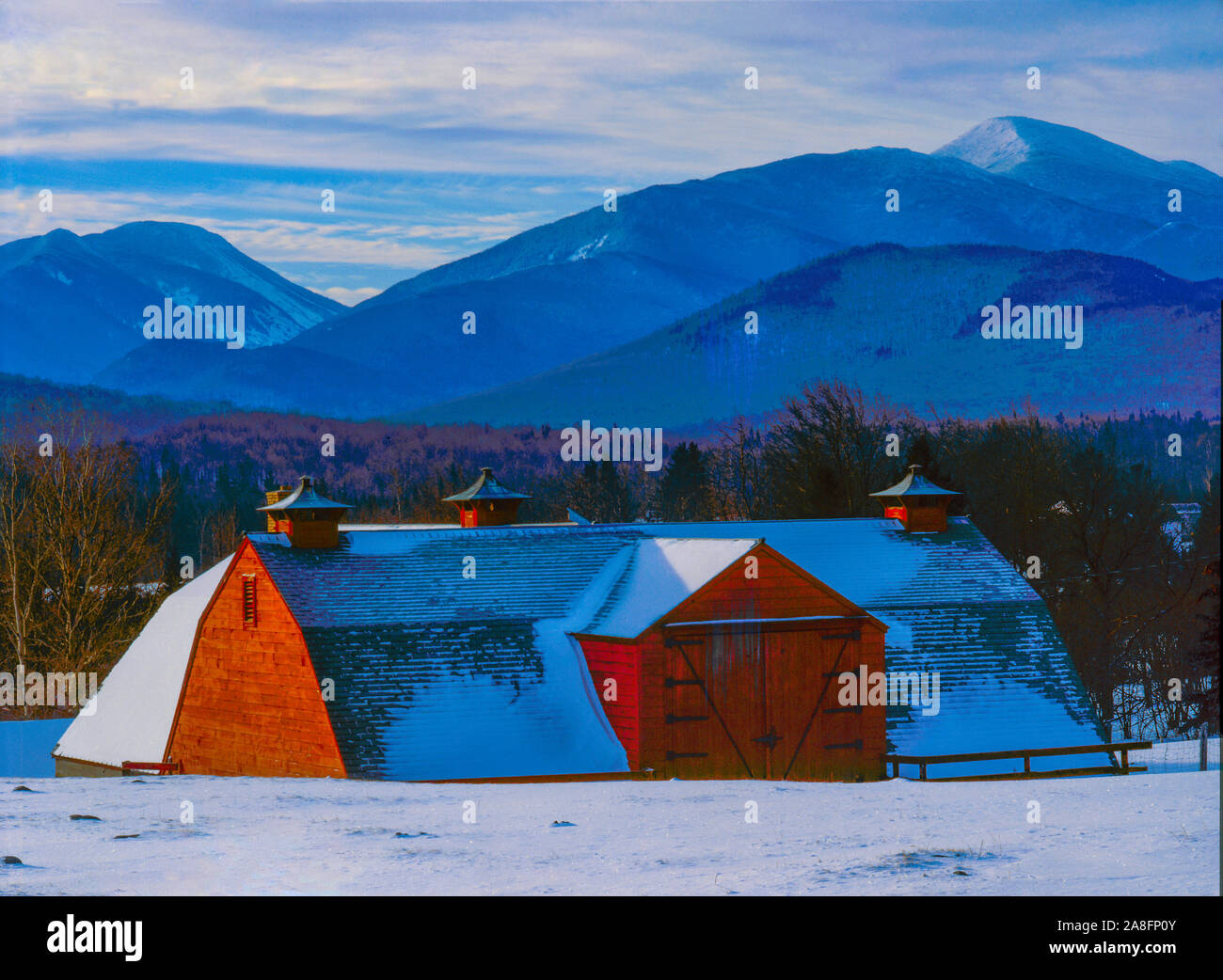 Dans wnitre Barin, Adirondack Mountain Park, New York, près de Lake Placid Banque D'Images