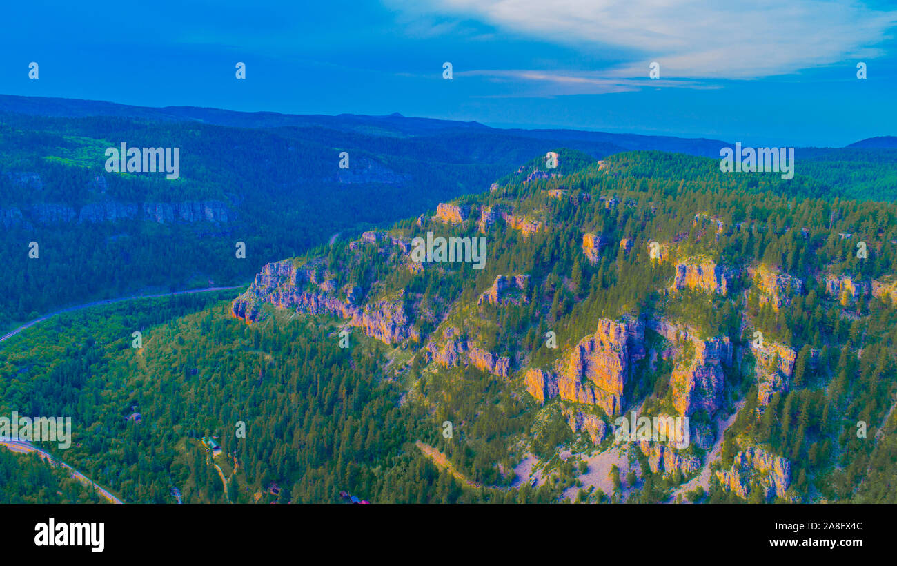 Spearfish Canyon, Black Hills National Forest, le Dakota du Sud, région de Black Hills. Banque D'Images