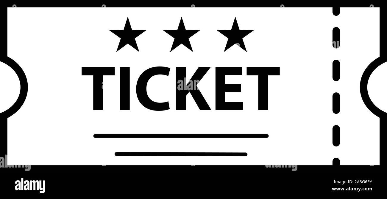 Contours icône ticket sur fond blanc. ticket signe. Télévision. cinema style symbole. icône ticket pour votre web site design, logo, l'app, l'assurance-chômage. Illustration de Vecteur