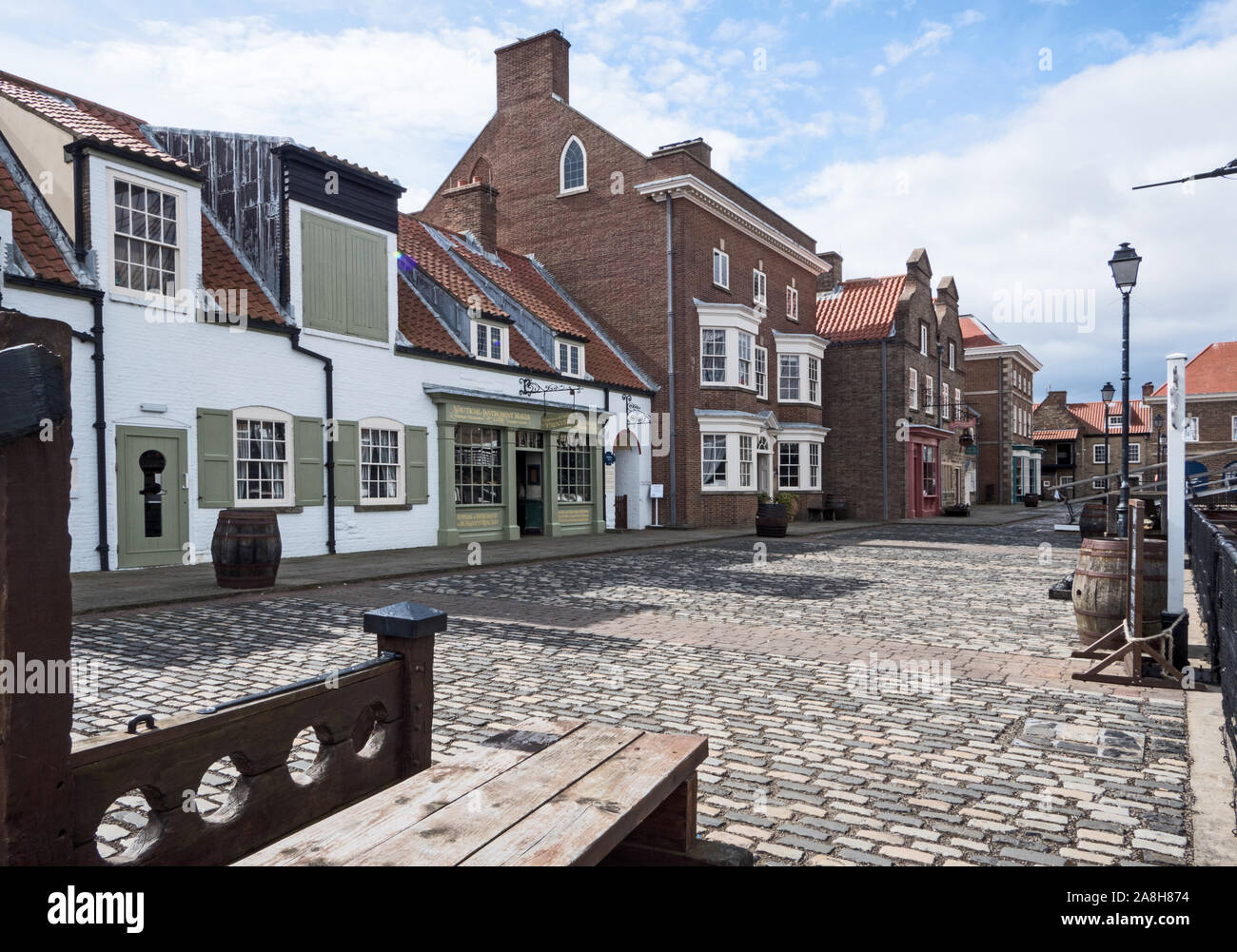 Rue historique au Musée National de la Marine royale, Hartlepool Banque D'Images