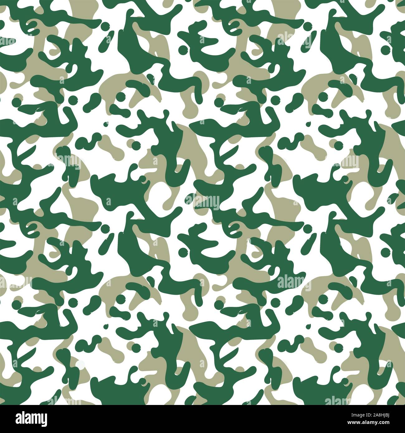 Motif de camouflage de l'armée, sans soudure de fond dans des tons verts,Abstract texture tissu militaire, d'impression, solier conception uniforme. - Vector Illustration de Vecteur