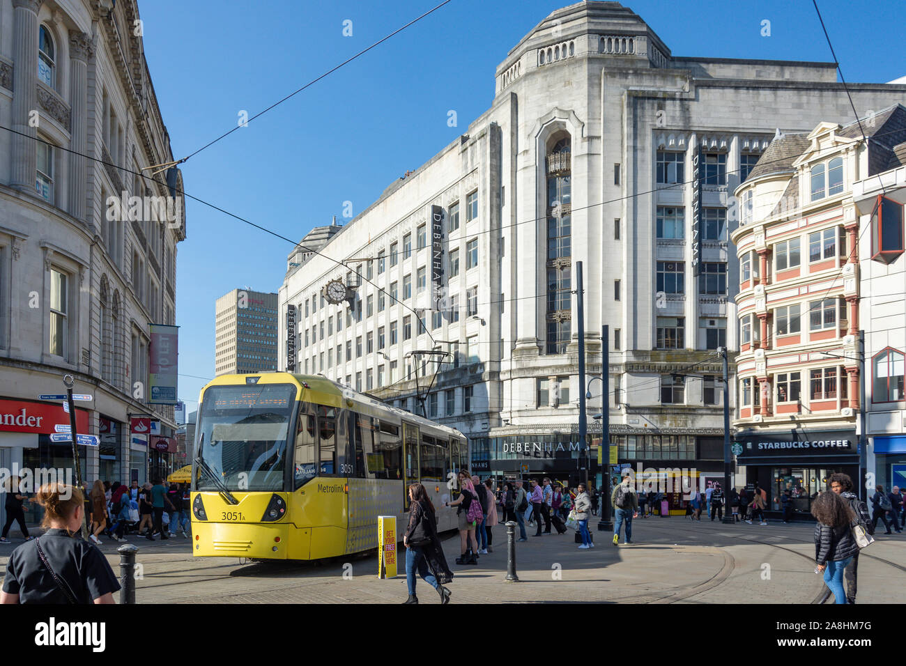 Magasin Debenhams, Market Street, Manchester, Greater Manchester, Angleterre, Royaume-Uni Banque D'Images