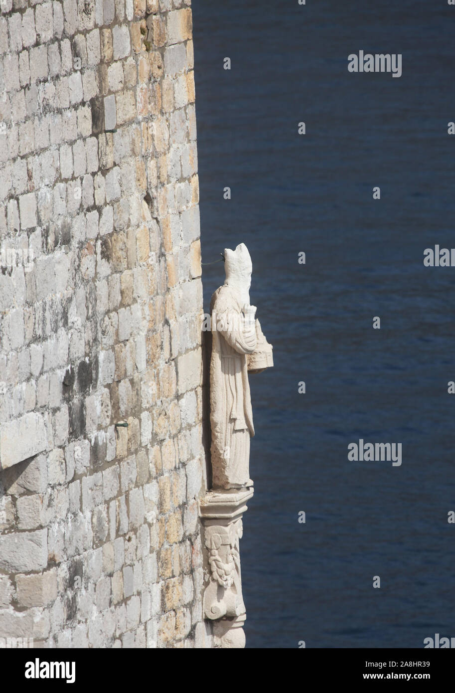 Saint-blaise patron de Dubrovnik Banque D'Images