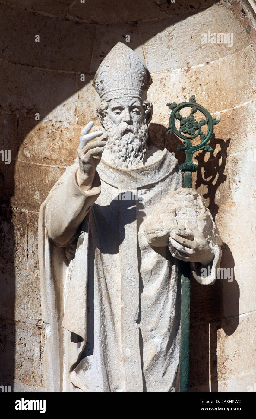 Saint-blaise patron de Dubrovnik Banque D'Images
