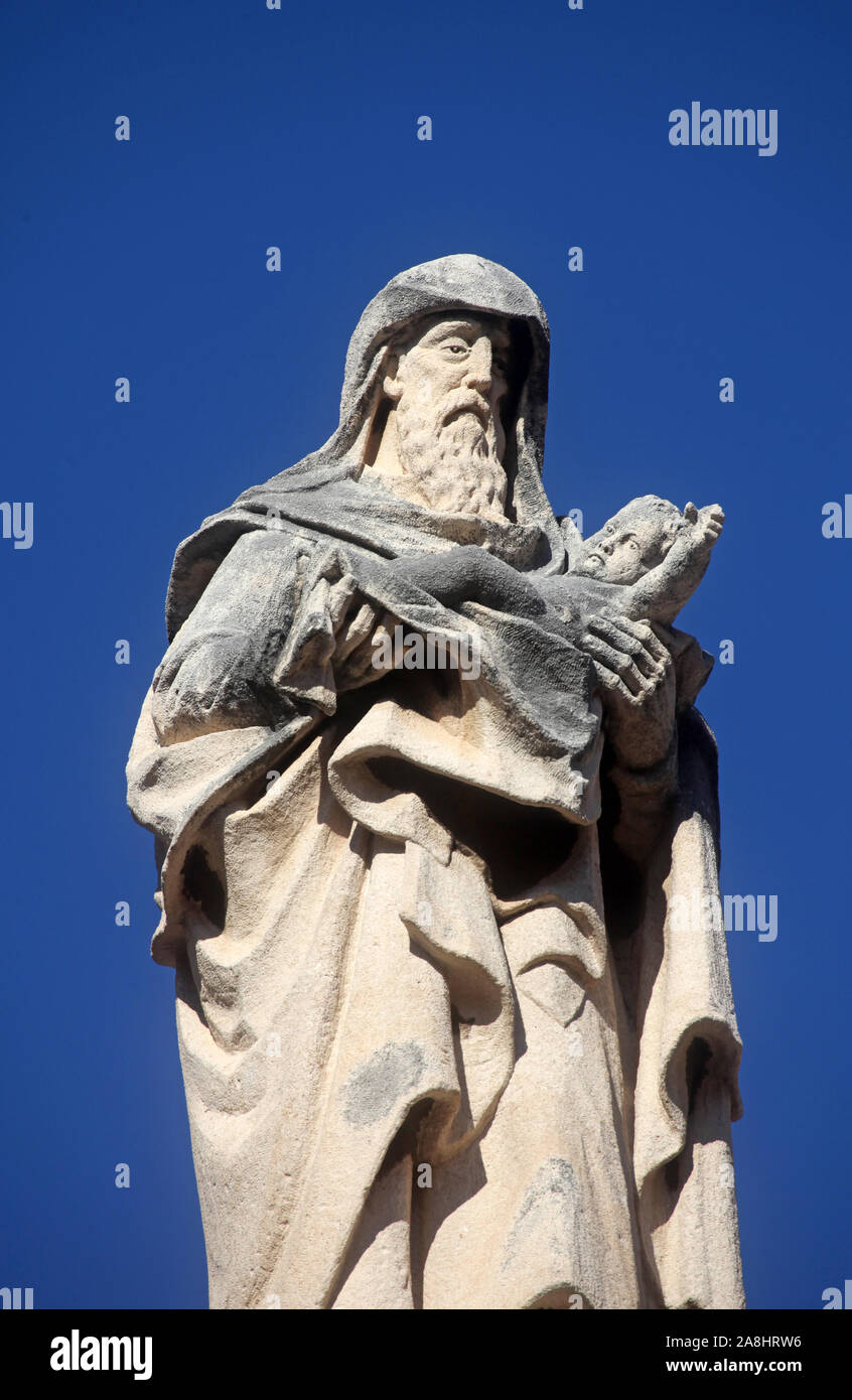 Saint Simon, Cathédrale de Dubrovnik, Croatie Banque D'Images