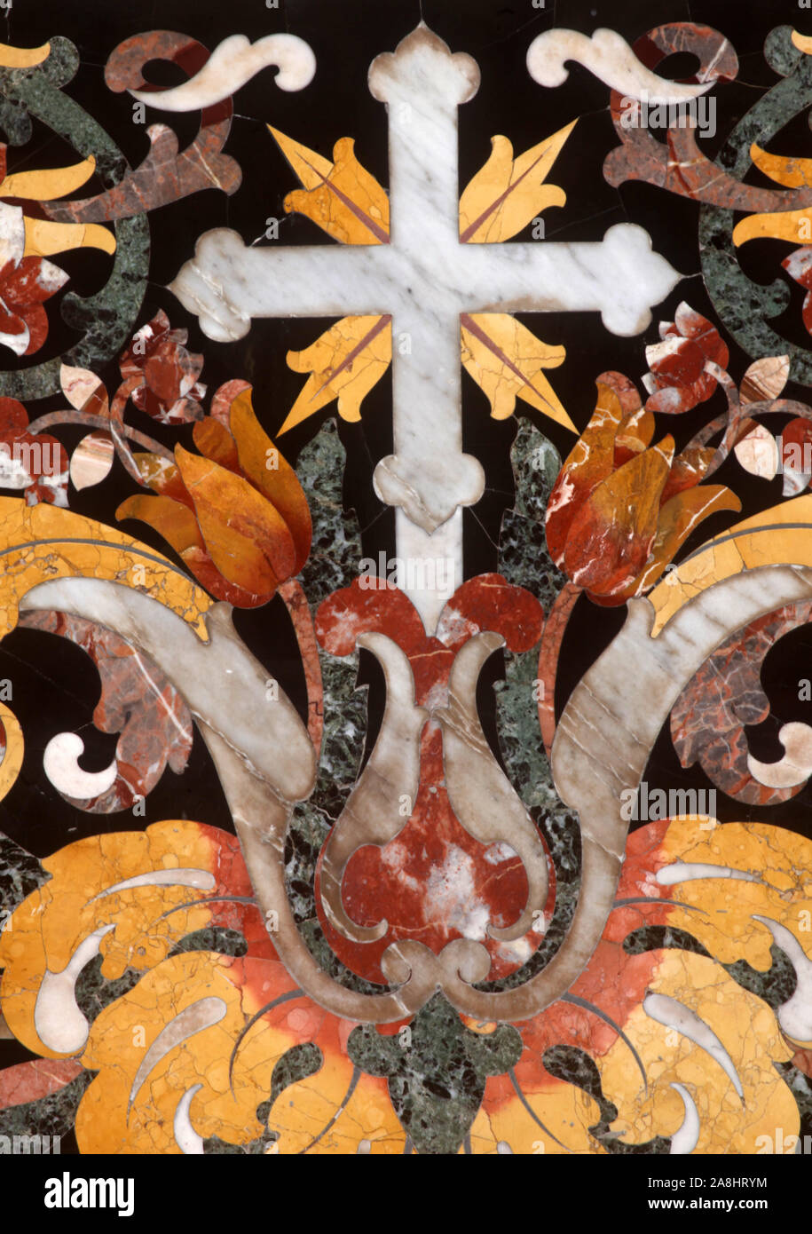 Croix, détail de l'autel, cathédrale de Dubrovnik Banque D'Images
