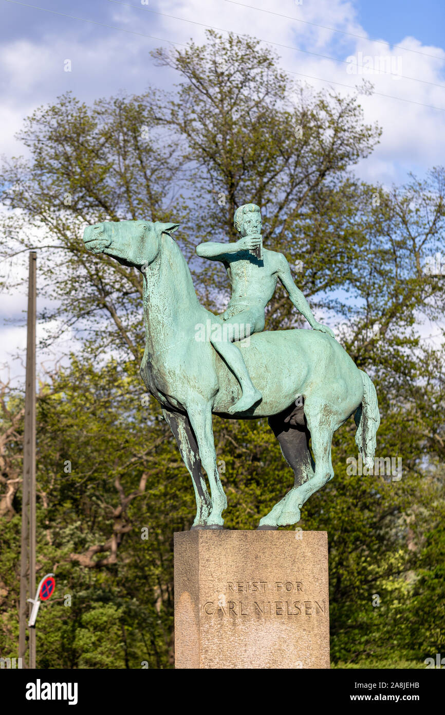 Carl Nielsen Monument par Anne Marie Carl Nielsen (1939), Copenhague, Danemark Banque D'Images