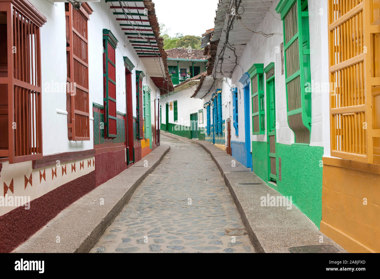 Le village de Concepción, Antioquia, en Colombie. Banque D'Images