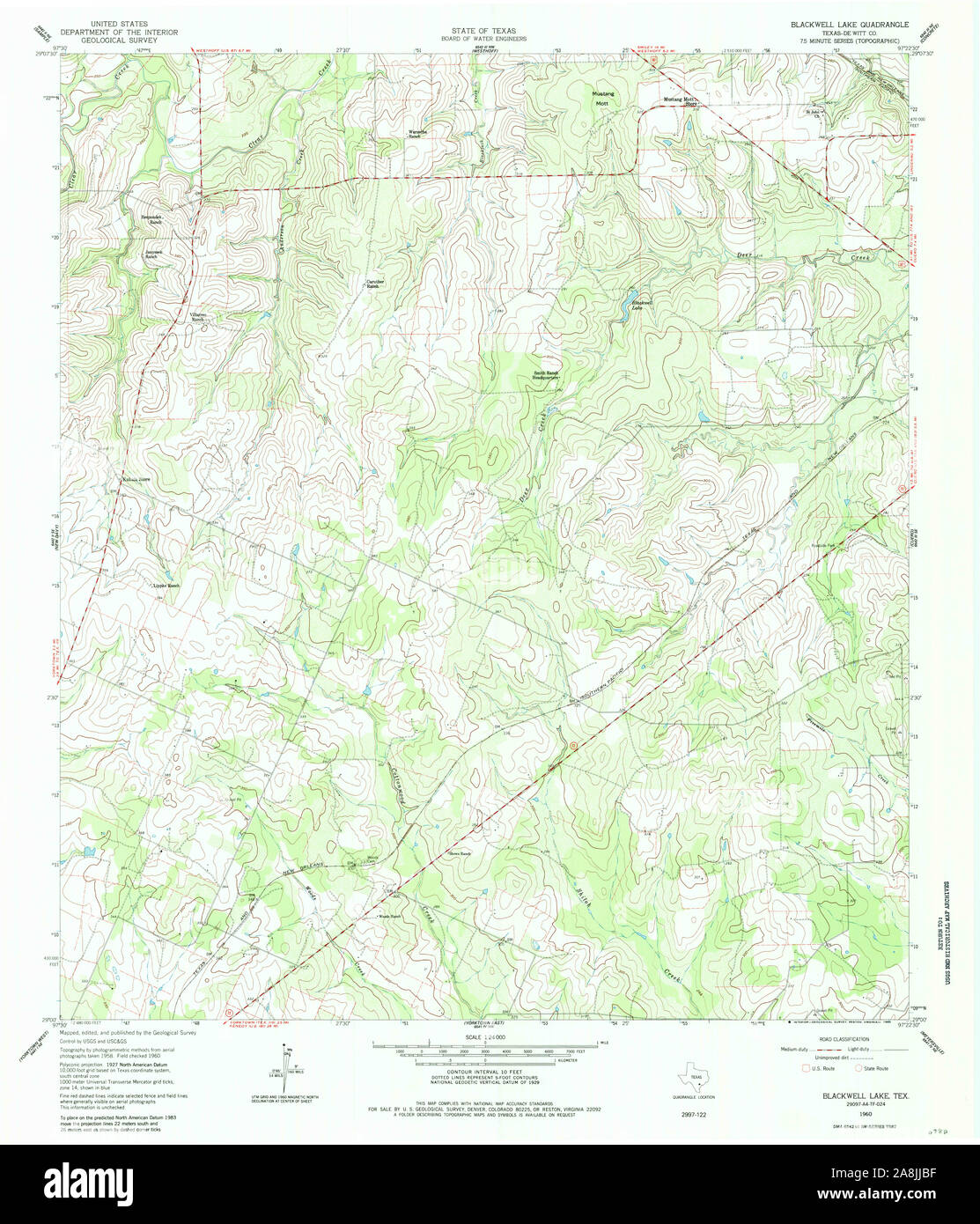 Carte texas blackwell Banque de photographies et d’images à haute