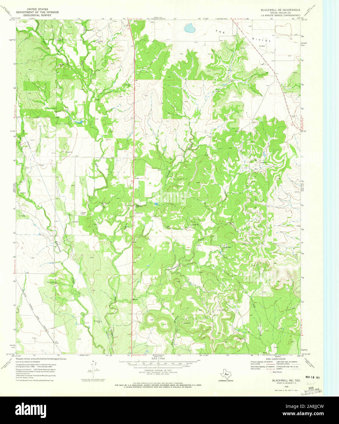 Carte texas blackwell Banque de photographies et d’images à haute