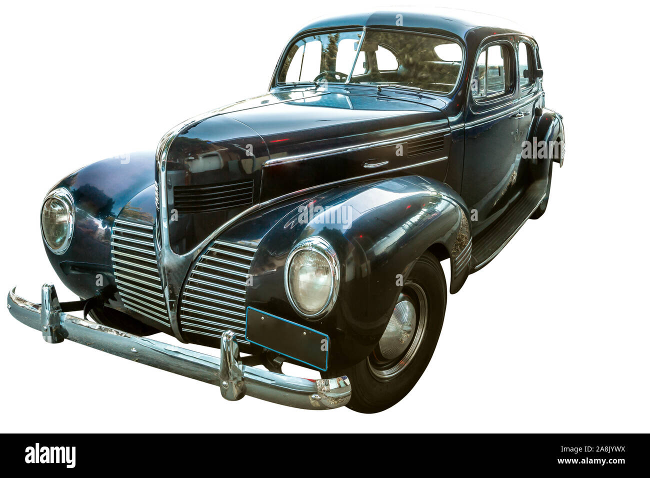 Vue latérale du Dodge berline quatre portes 1939 vintage Voiture de luxe,  isolé sur fond blanc Photo Stock - Alamy