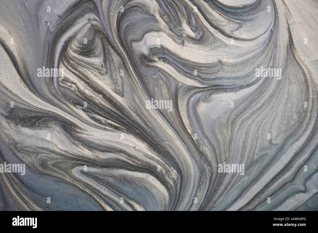 La texture de marbre peint acrylique vagues texture background Banque D'Images