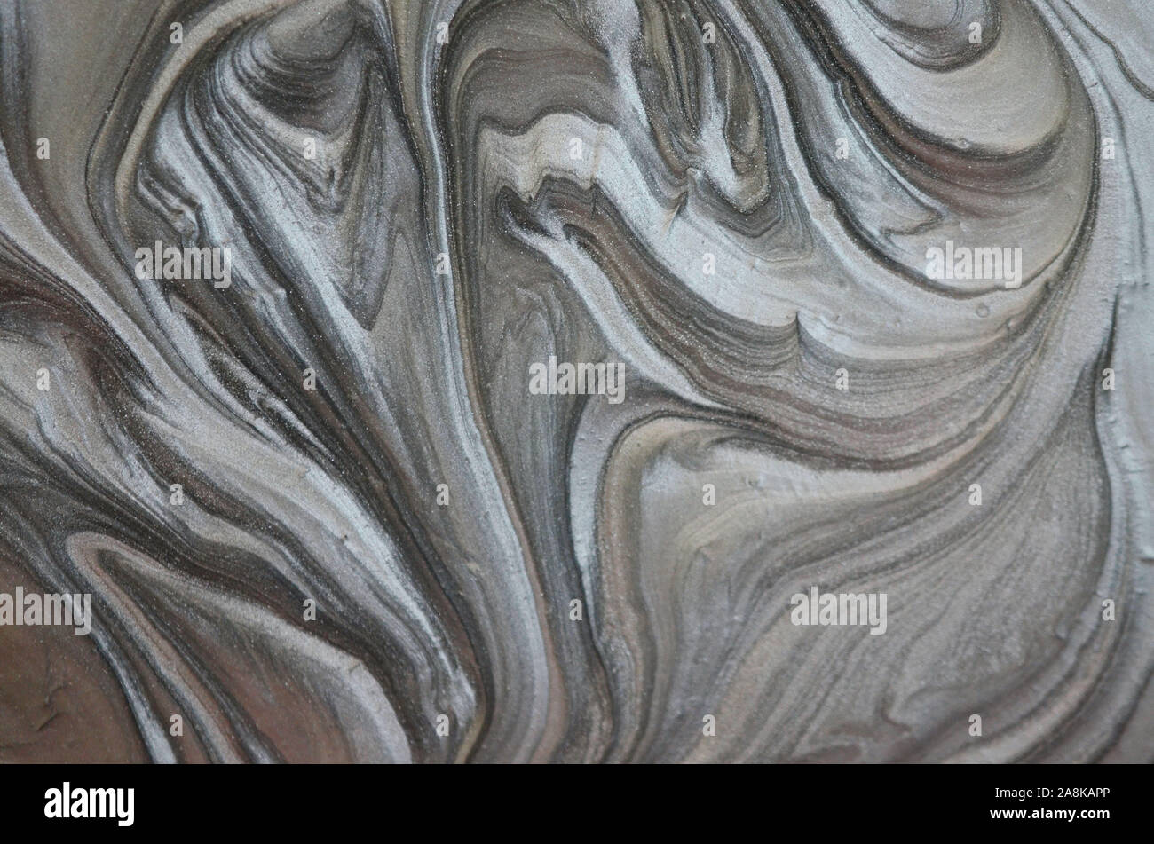 La texture de marbre peint acrylique vagues texture background Banque D'Images