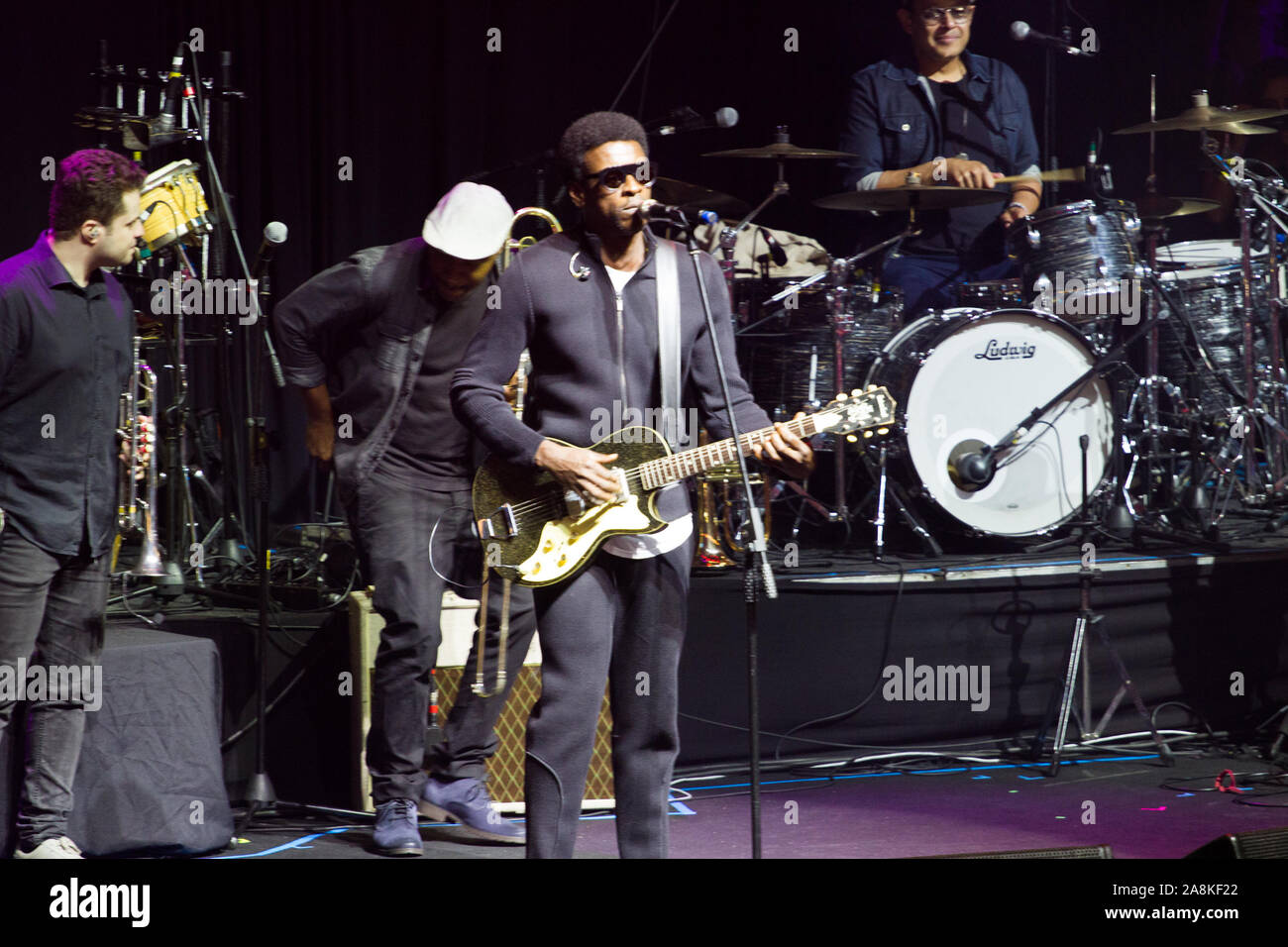 Sao Paulo, Brésil. 09Th Nov, 2019. Présentation par Rio de Janeiro artiste Seu Jorge, qui a eu lieu ce samedi (09), le sixième et dernier spectacle de la 10ème édition du Festival, à Novabrasil Allianz Parque à São Paulo, SP. Crédit : Foto Arena LTDA/Alamy Live News Banque D'Images