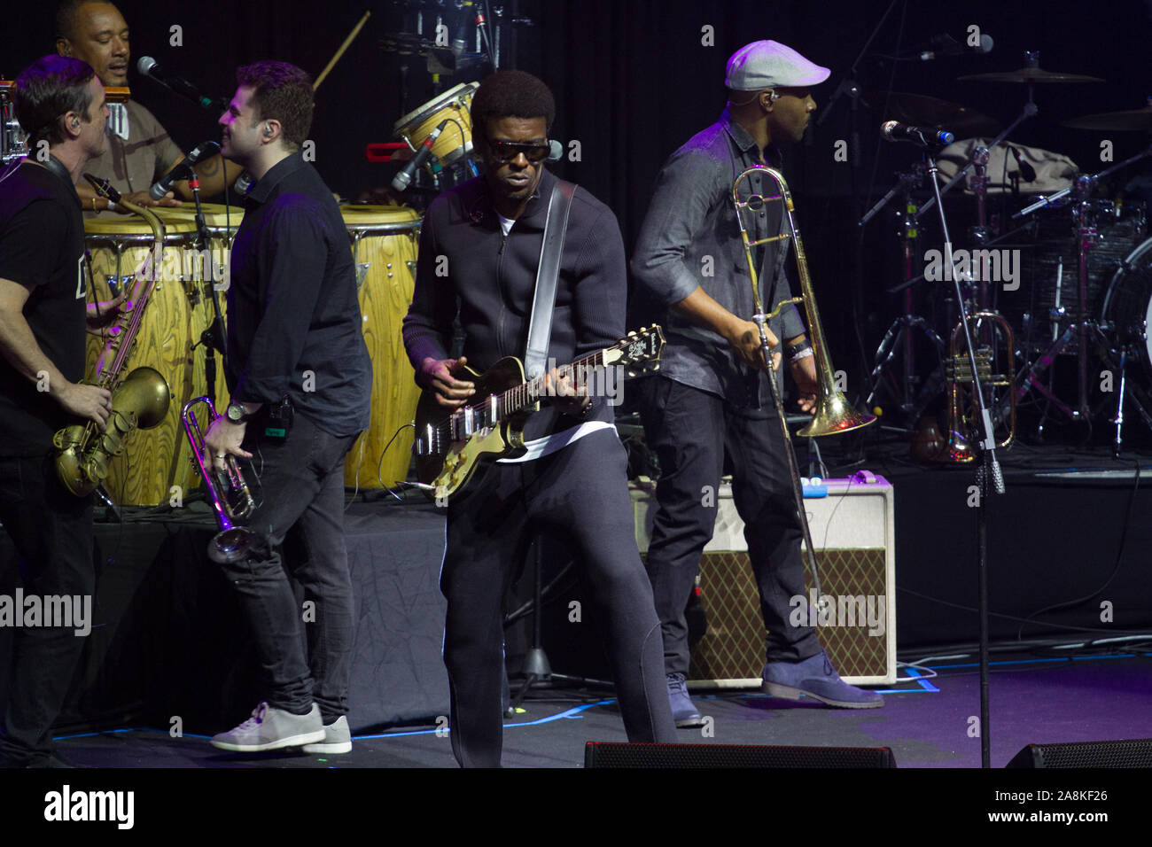 Sao Paulo, Brésil. 09Th Nov, 2019. Présentation par Rio de Janeiro artiste Seu Jorge, qui a eu lieu ce samedi (09), le sixième et dernier spectacle de la 10ème édition du Festival, à Novabrasil Allianz Parque à São Paulo, SP. Crédit : Foto Arena LTDA/Alamy Live News Banque D'Images