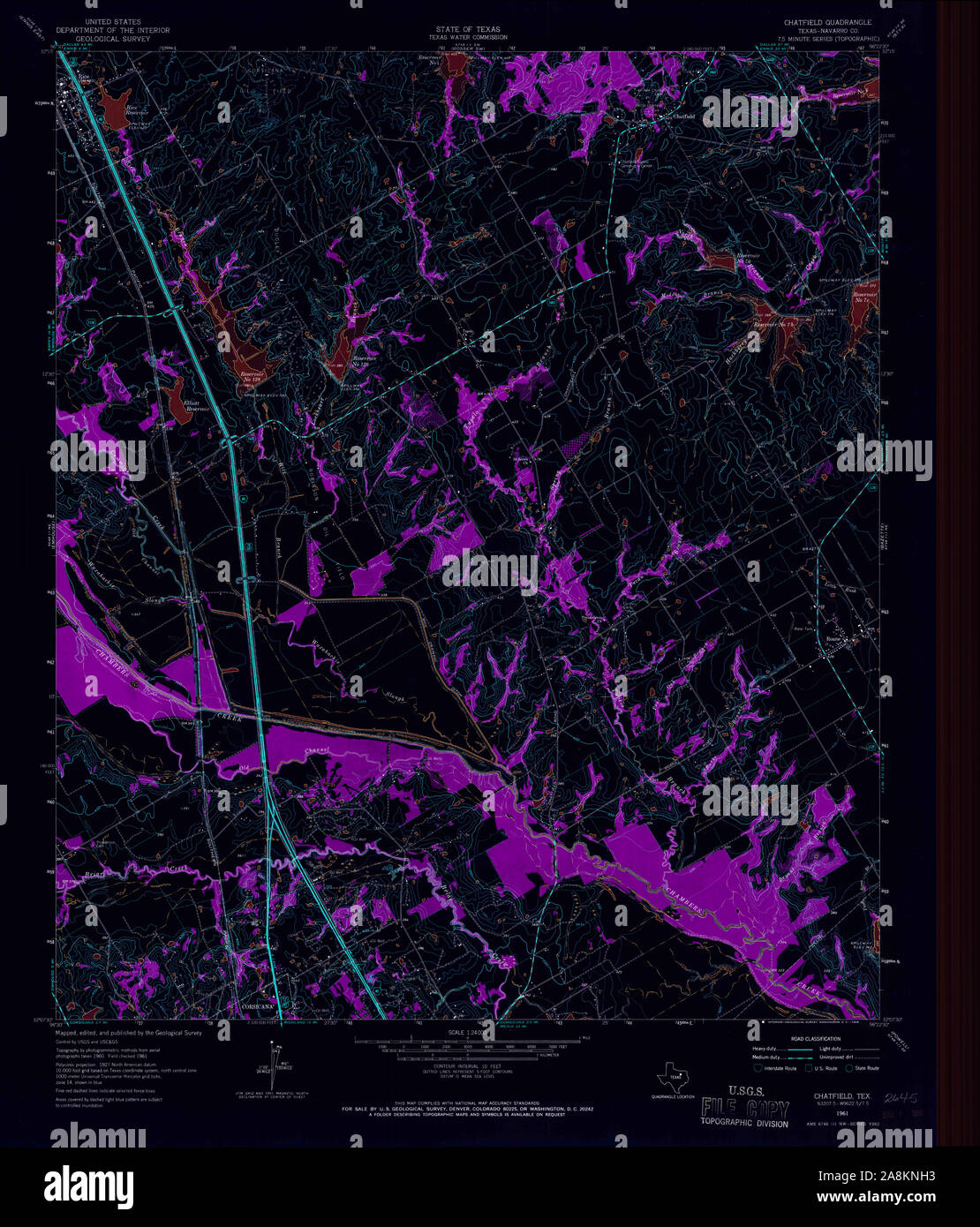 Mappa di chatfield Banque de photographies et d’images à haute