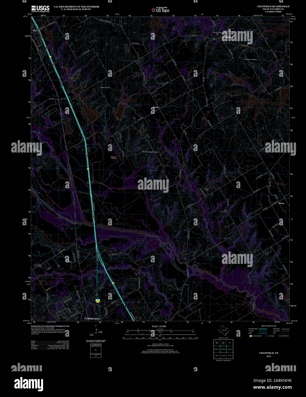Mappa di chatfield Banque de photographies et d’images à haute