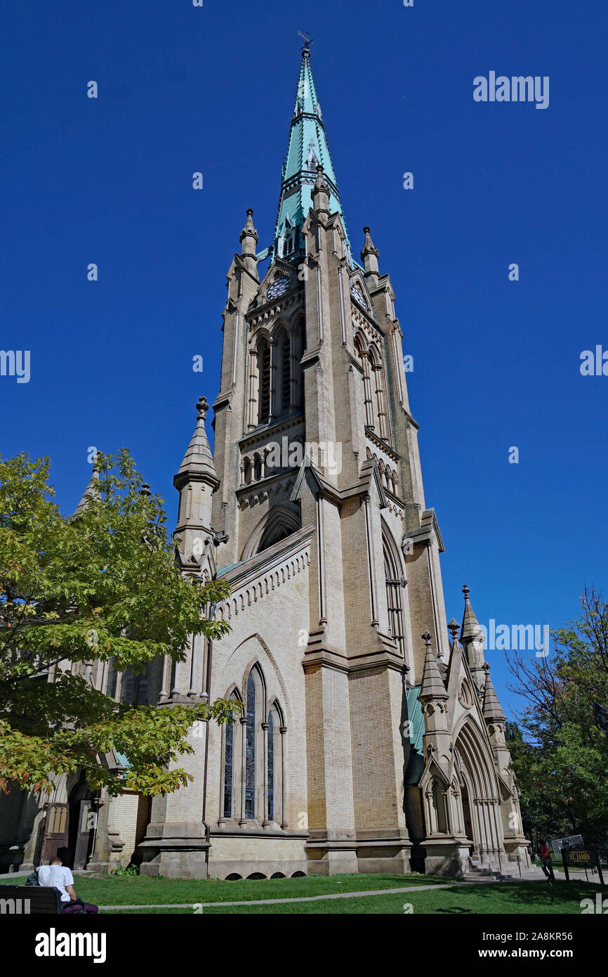 La cathédrale anglicane St. James, Toronto, Canada Banque D'Images