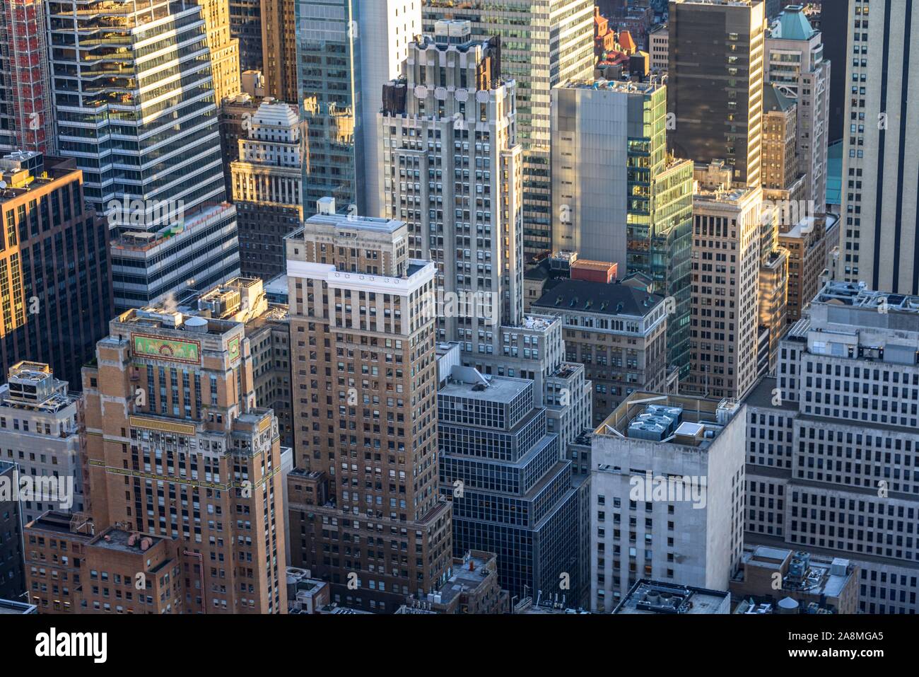 Des gratte-ciel, des tours à Midtown Manhattan, New York City, New York State, USA Banque D'Images