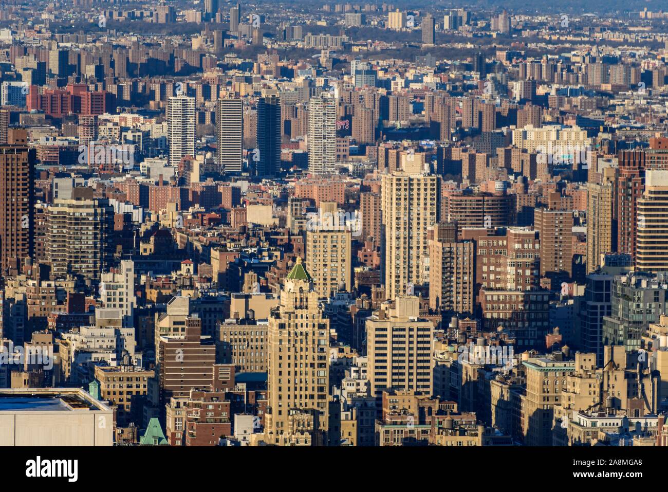 Vue sur la ville, vue d'immeubles résidentiels, Manhattan, New York City, New York State, USA Banque D'Images