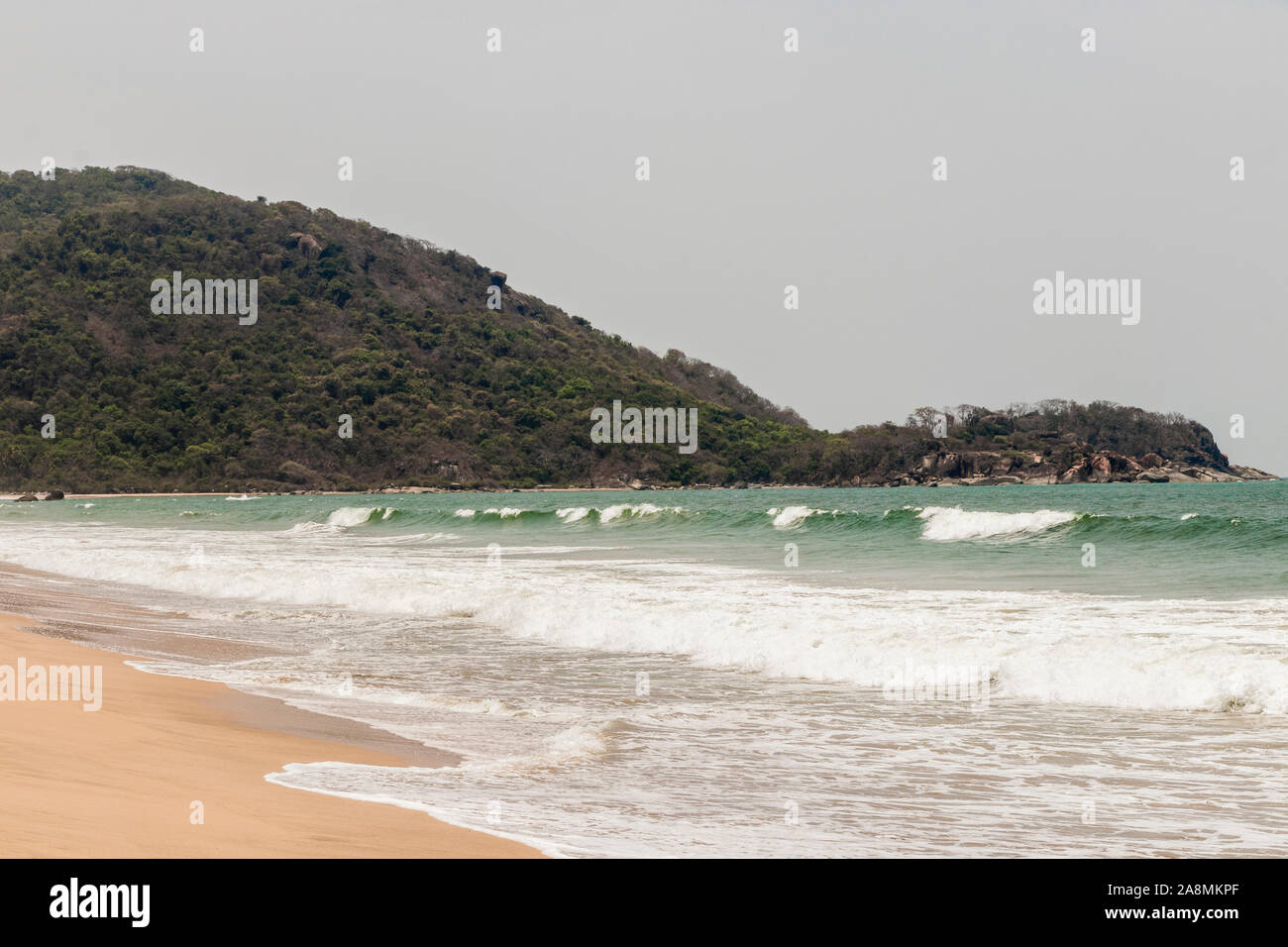 Belle Plage d'Agonda à Goa, Inde Banque D'Images