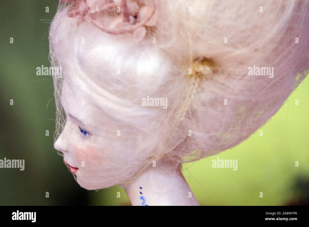 Poupée d'art profil de visage Banque D'Images