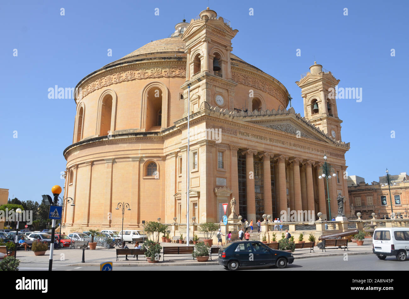 Dôme de Mosta (Basilique de l'Assomption de Notre-Dame), Malte Banque D'Images