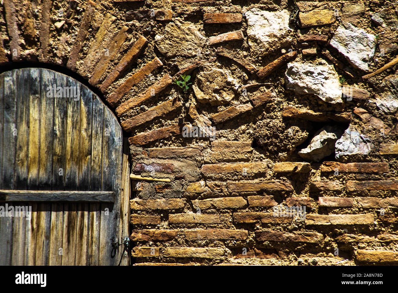 Porte et mur Banque D'Images
