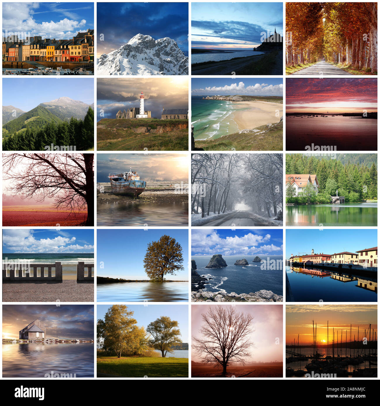 Bon collage de awesome post card Banque D'Images