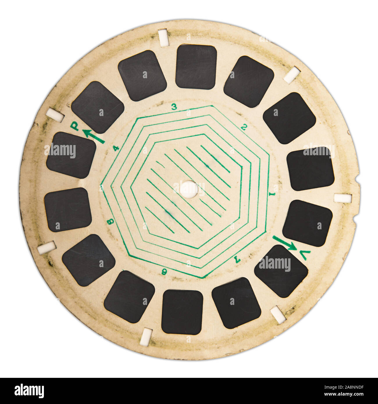 Photographies anciennes viewmaster vintage white background Banque D'Images