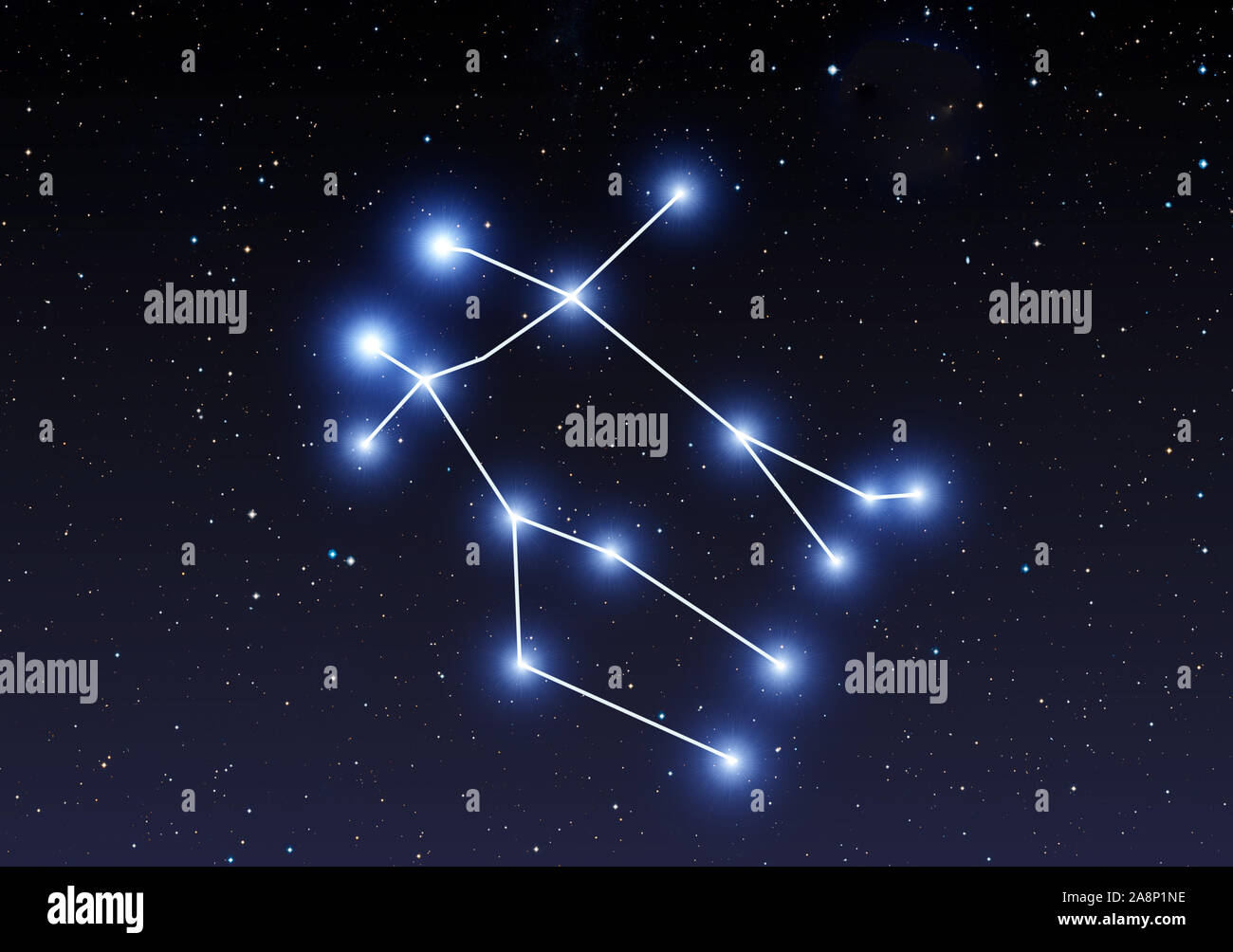 Gemini constellation Banque de photographies et d’images à haute — free download