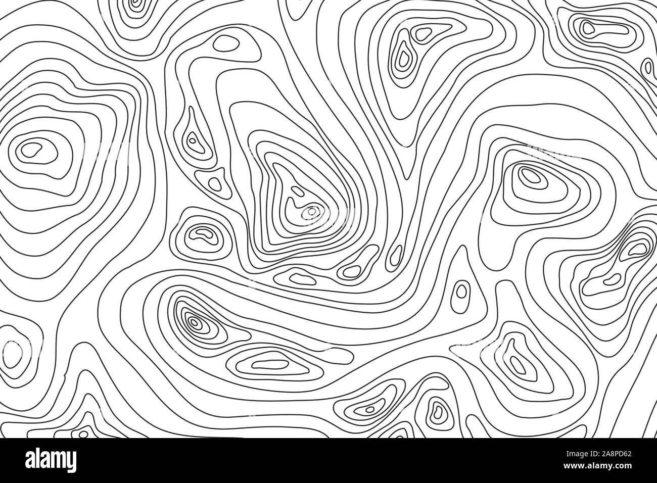 Topographie ondulée soulagement. Décrire la cartographie du paysage. La carte moderne design de l'affiche. Vector illustration Illustration de Vecteur