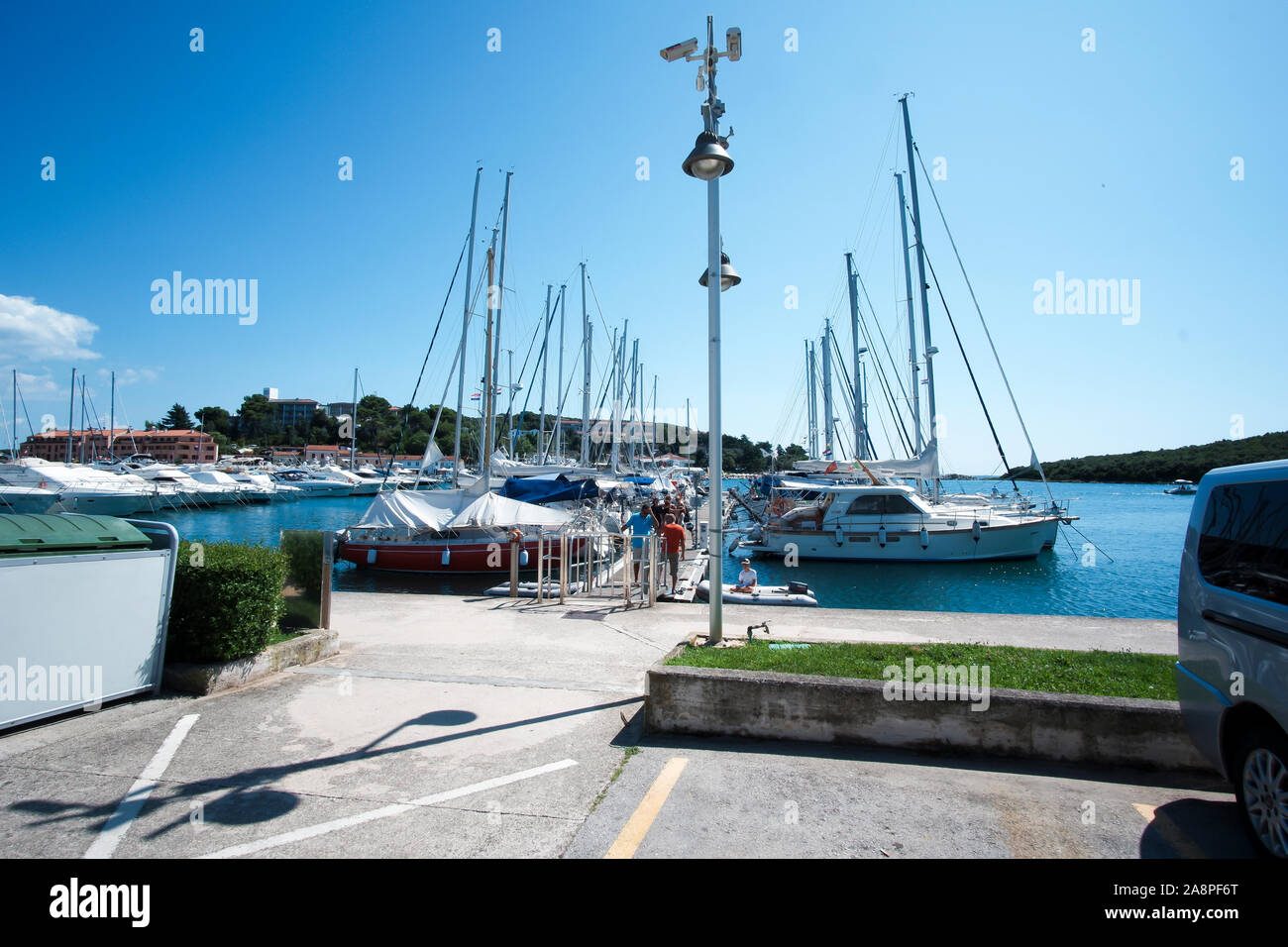 Vrsar, Croatie, 03/08/2019, Port de plaisance, yacht-club, bay Banque D'Images