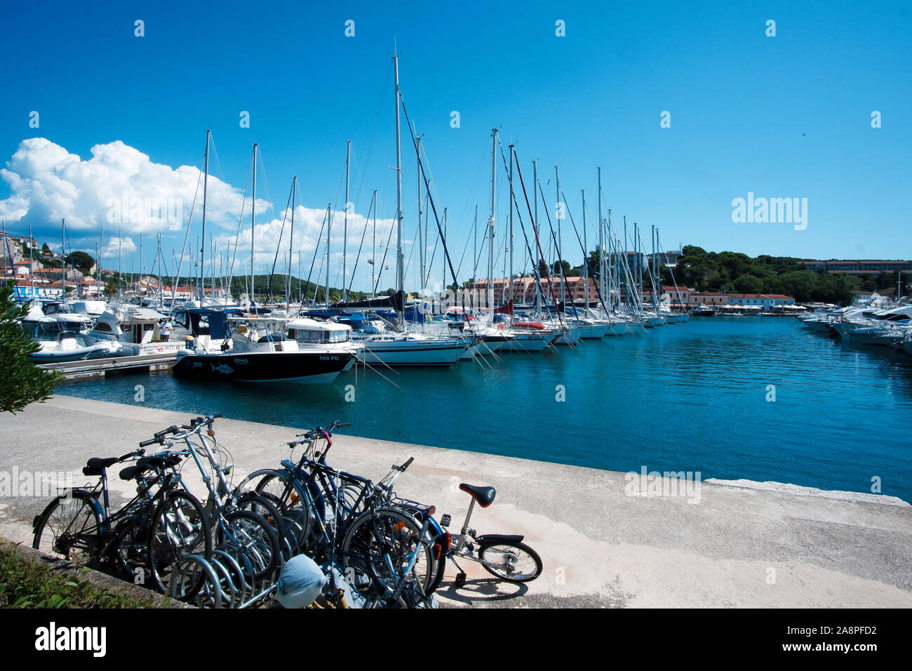 Vrsar, Croatie, 03/08/2019, Port de plaisance, yacht-club, bay Banque D'Images