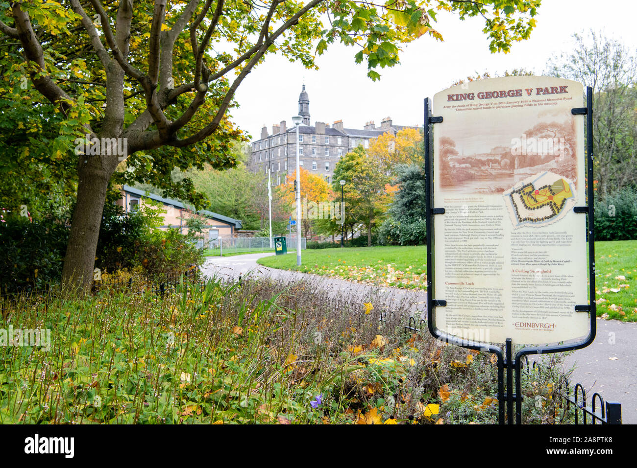 GV King George V Park, Stockbridge Banque D'Images