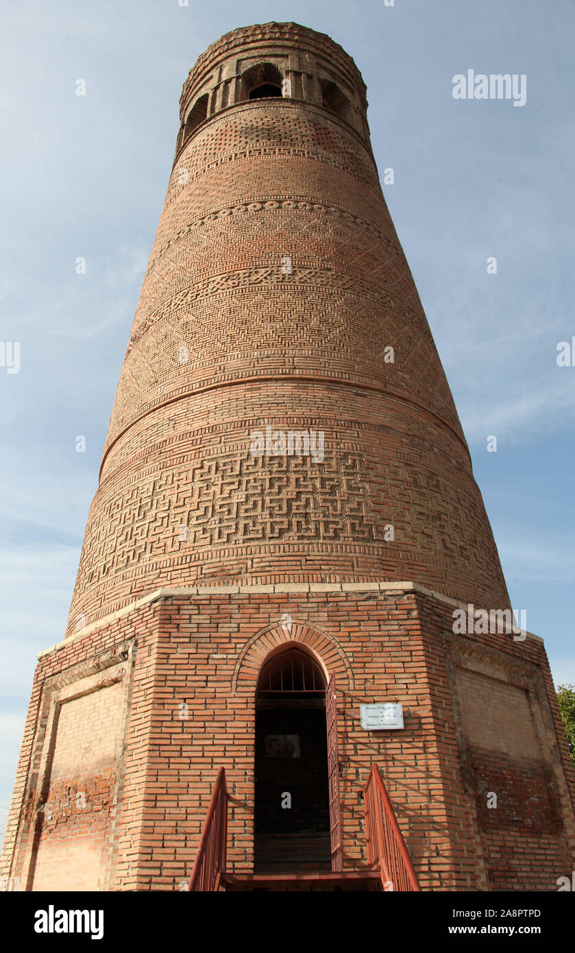 Minaret Uzgen Banque D'Images