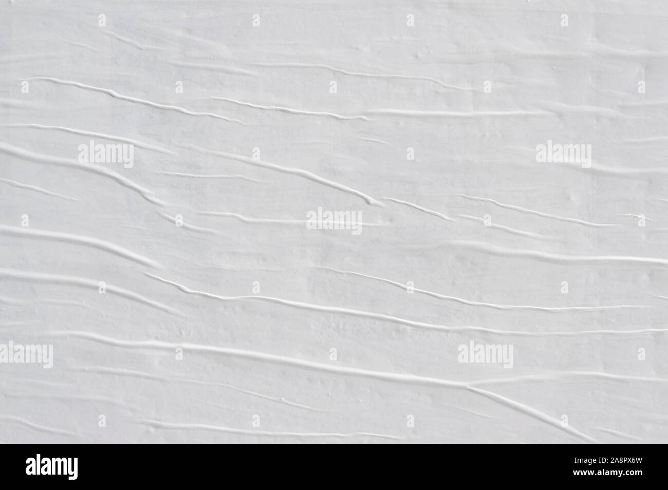 Froissé, vieux et patiné blanc, texture de l'affiche papier Banque D'Images
