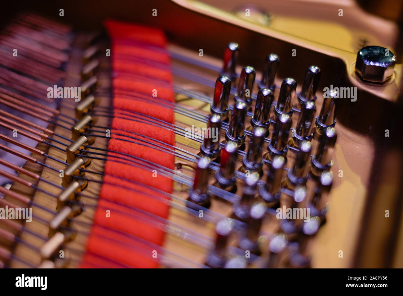 Close up image de grand piano Steinway Banque D'Images