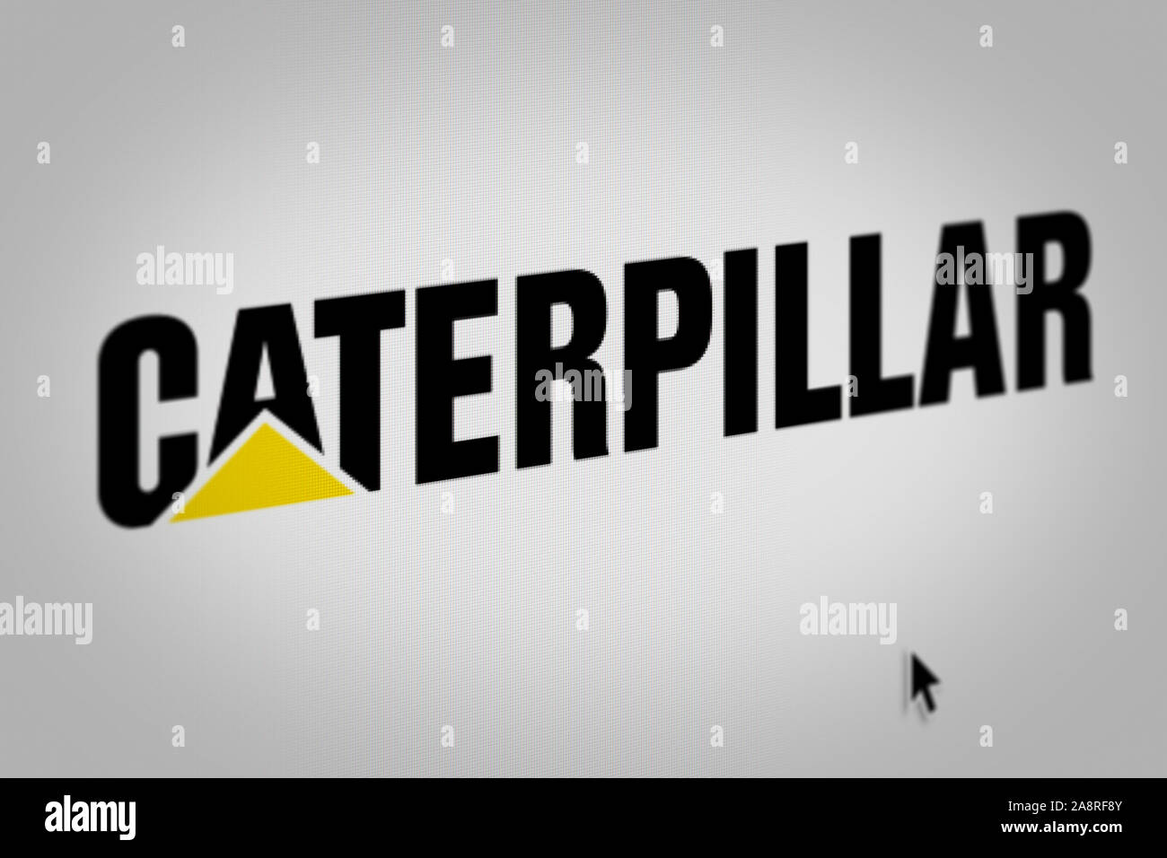 Logo de l'entreprise publique Caterpillar Inc. affiché sur un écran d'ordinateur en gros plan. Credit : PIXDUCE Banque D'Images