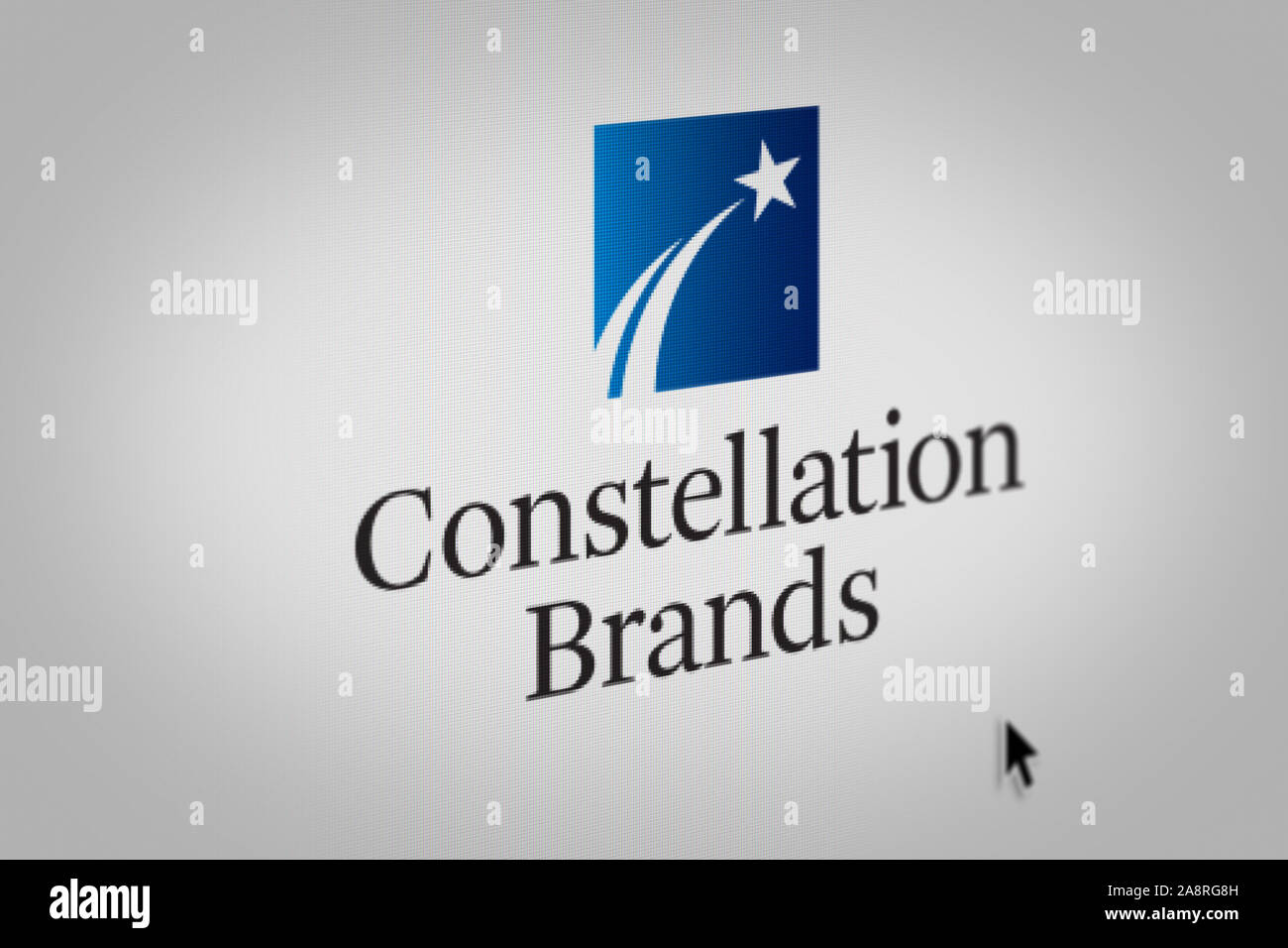 Logo de l'entreprise publique La Constellation Brands affichée sur un écran d'ordinateur en gros plan. Credit : PIXDUCE Banque D'Images