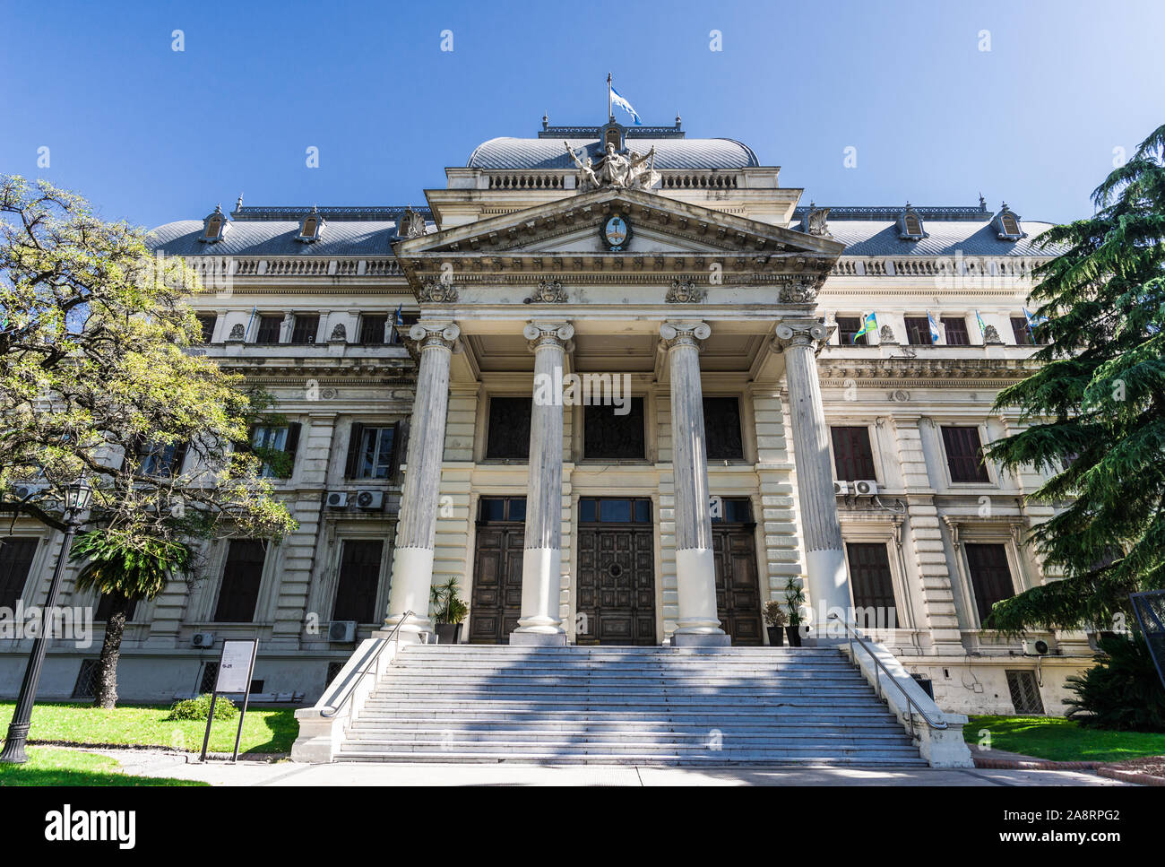 La Plata, Argentine - le 31 mars 2018:Palais législatif de la province de Buenos Aires Banque D'Images