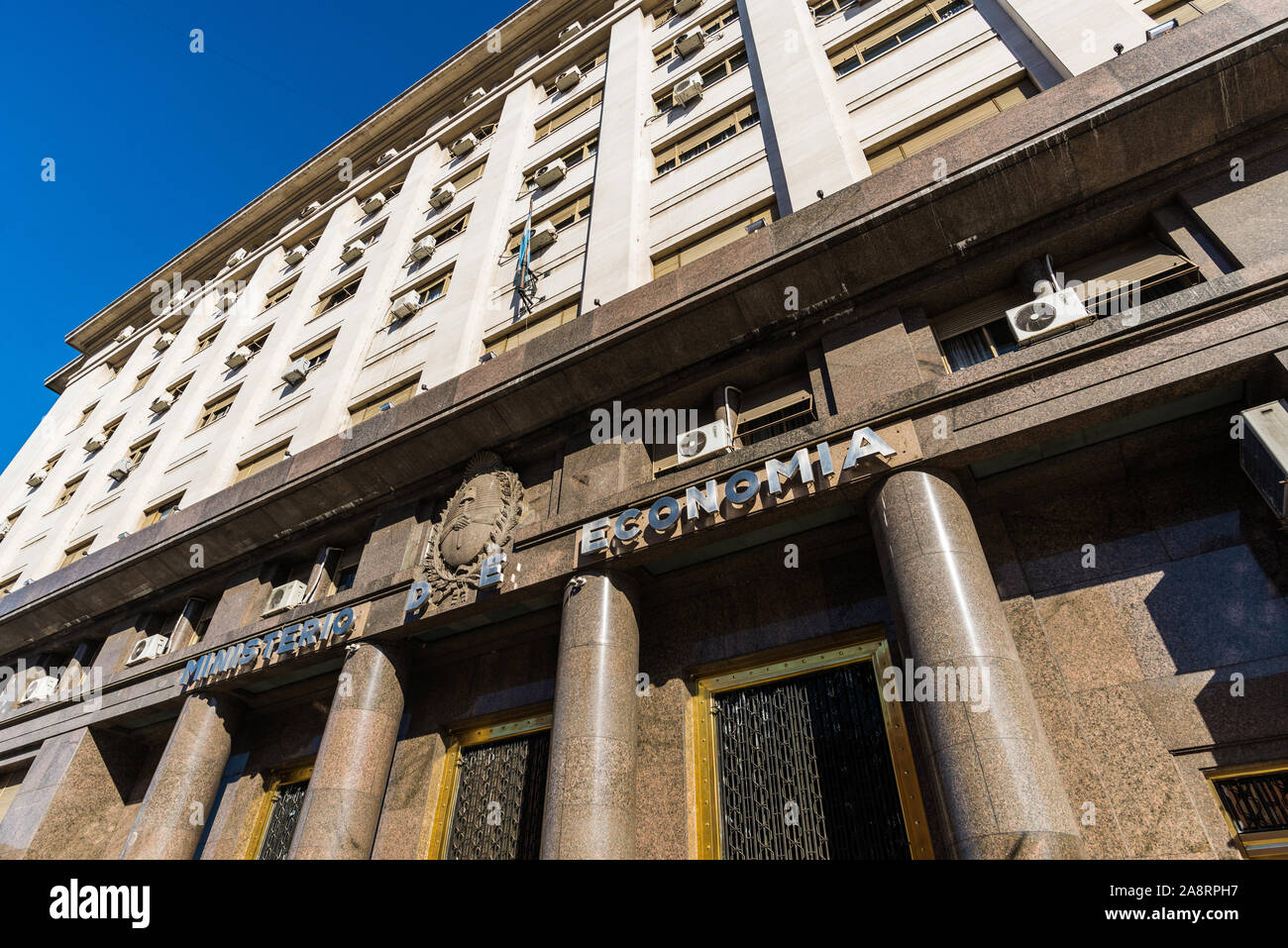 Buenos Aires, Argentine - le 25 août 2018 : Ministère de l'économie de l'Argentine Banque D'Images