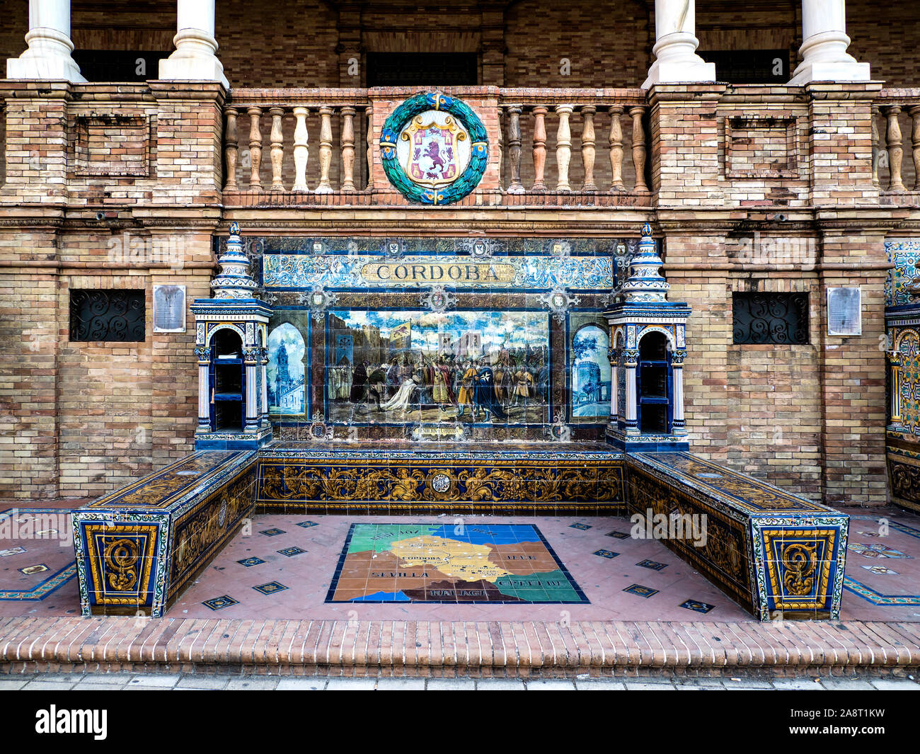 Plaza de España, Séville, Espagne Banque D'Images