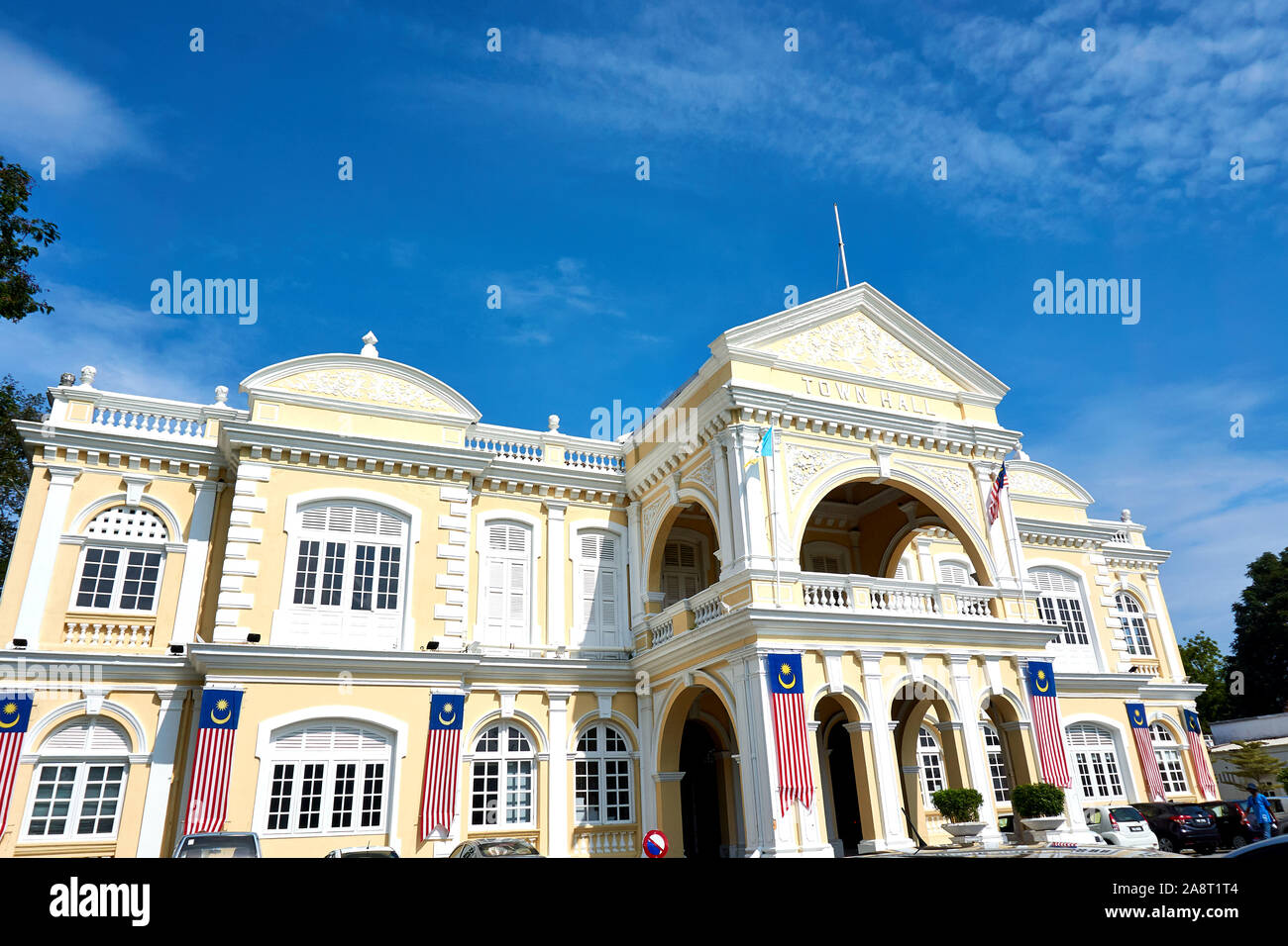 PENANG, MALAISIE - octobre 01,2019 : City Hall à George Town - Penang, Malaisie Banque D'Images